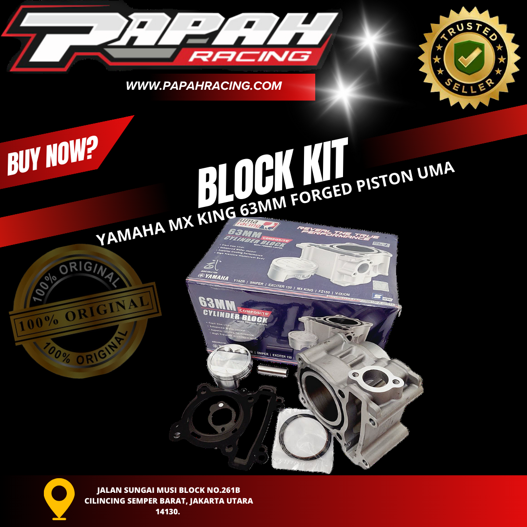 BLOCK KIT YAMAHA MX KING 63MM FORGED PISTON UMA